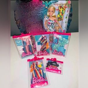 Barbie Doll And Clothes Bundle LOT New Lost Birthday